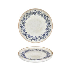 Kario dia.9.75" Round Blue Vitrified Plate