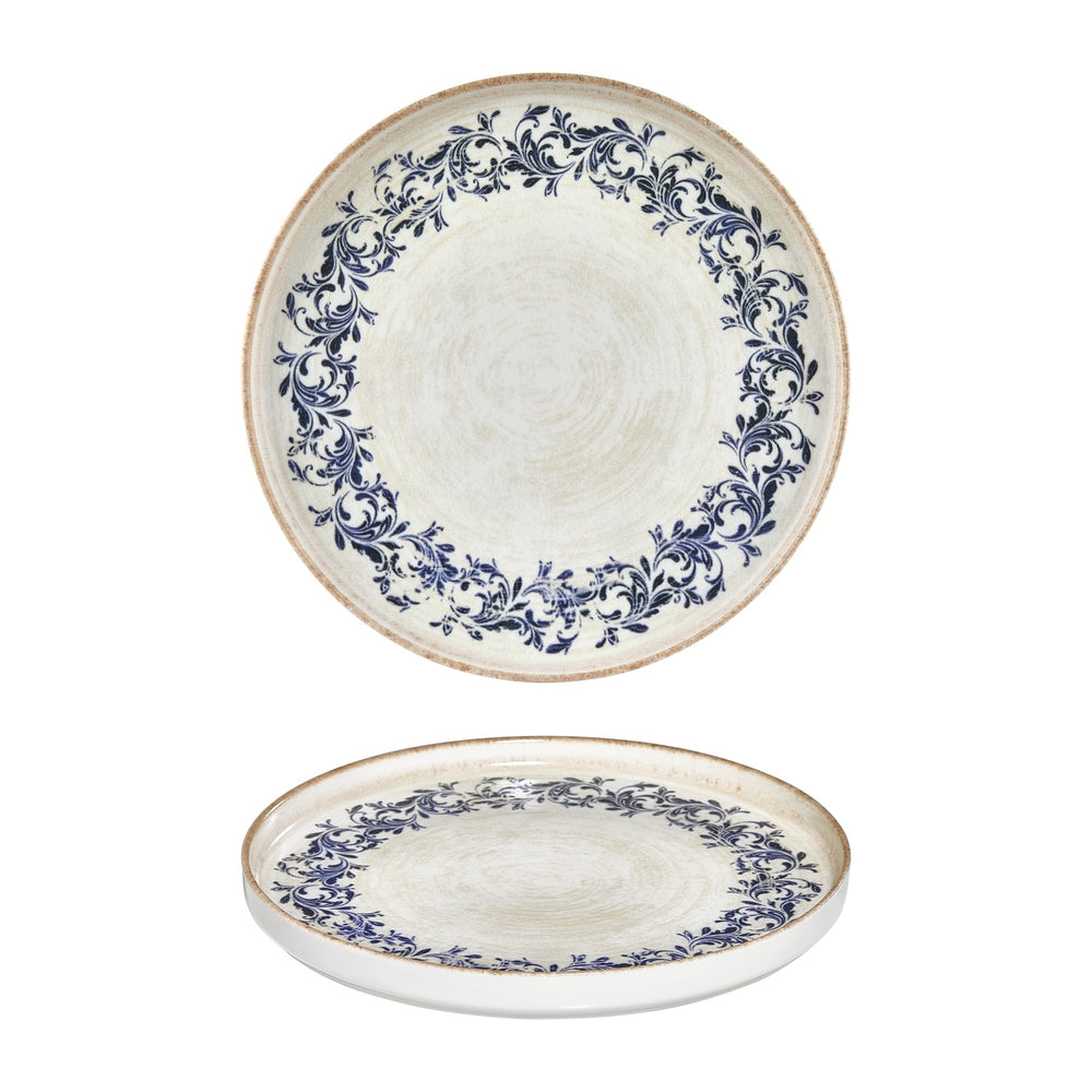 Kario dia.10.75" Round Blue Vitrified Plate