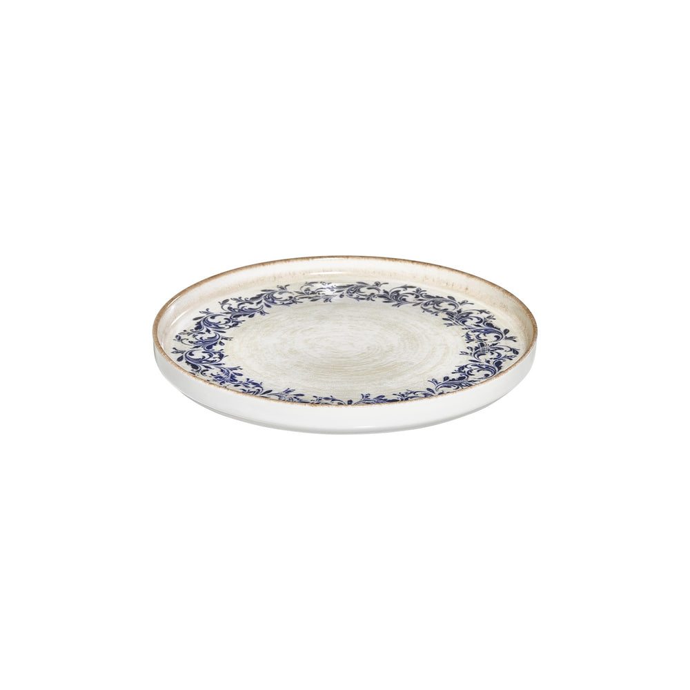 Kario dia.10.75" Round Blue Vitrified Plate