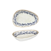 Kario 6.25" x 4" x h:0" Organic Blue Vitrified Platter