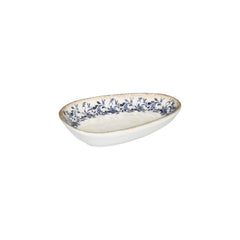 Kario 6.25" x 4" x h:0" Organic Blue Vitrified Platter