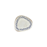 Kario 7.5" x 6.5" Organic Blue Vitrified Plate