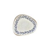 Kario 10.25" x 8.75" Organic Blue Vitrified Plate