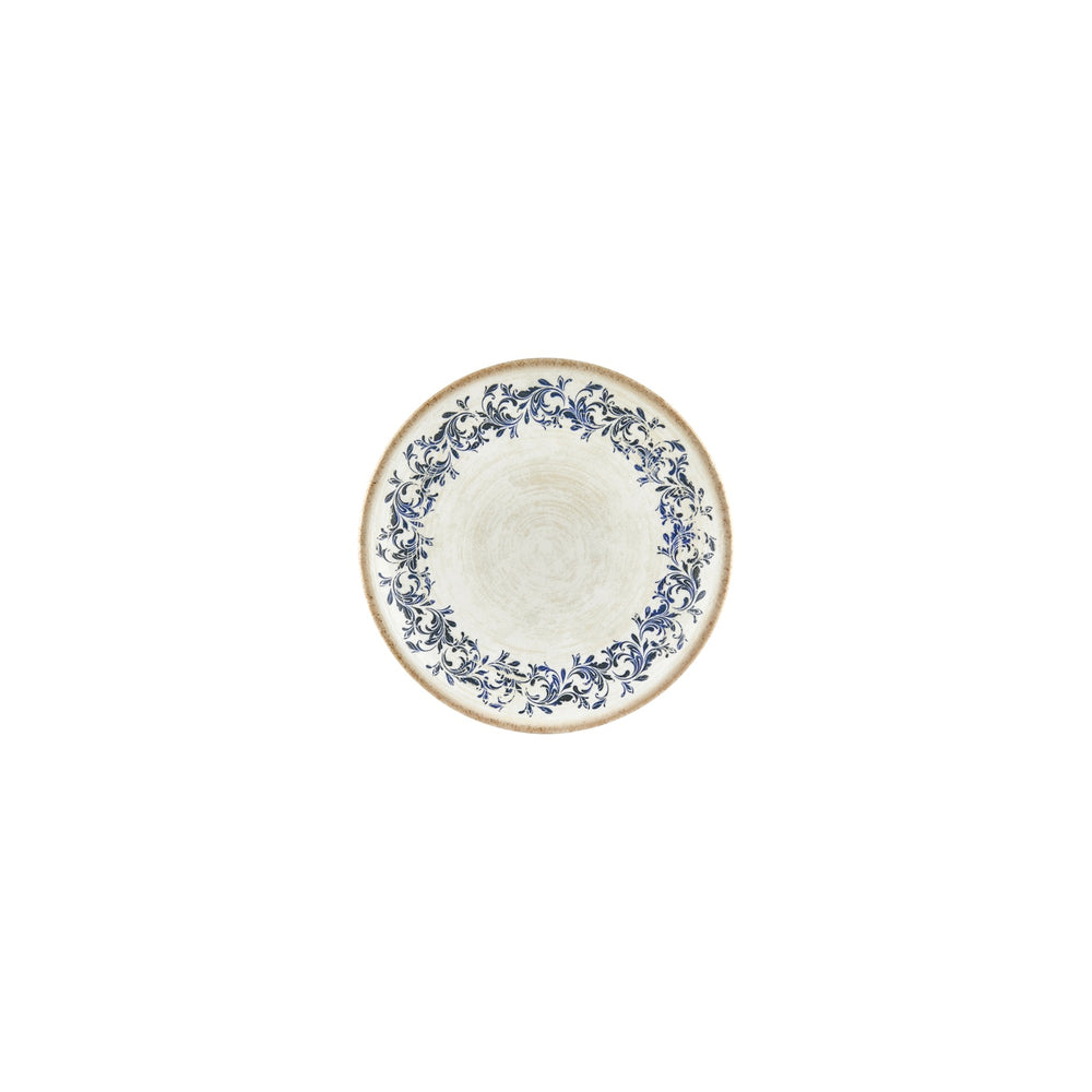 Kario dia.6" Round Blue Vitrified Plate