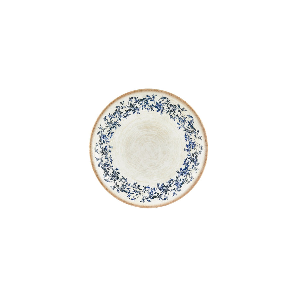 Kario dia.7.5" Round Blue Vitrified Plate