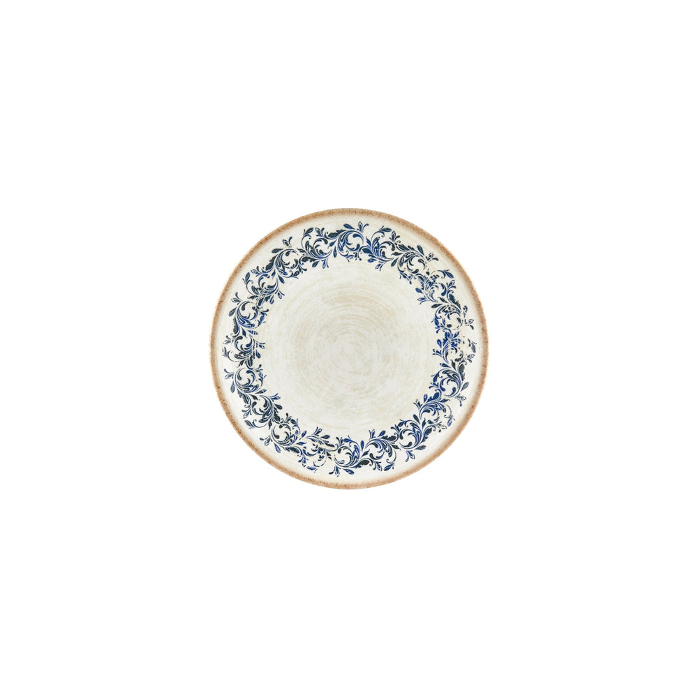 Kario dia.7.5" Round Blue Vitrified Plate