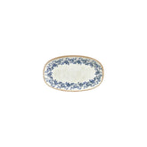 Kario 7.5" x 4.25" x h:0" Oval Blue Vitrified Platter