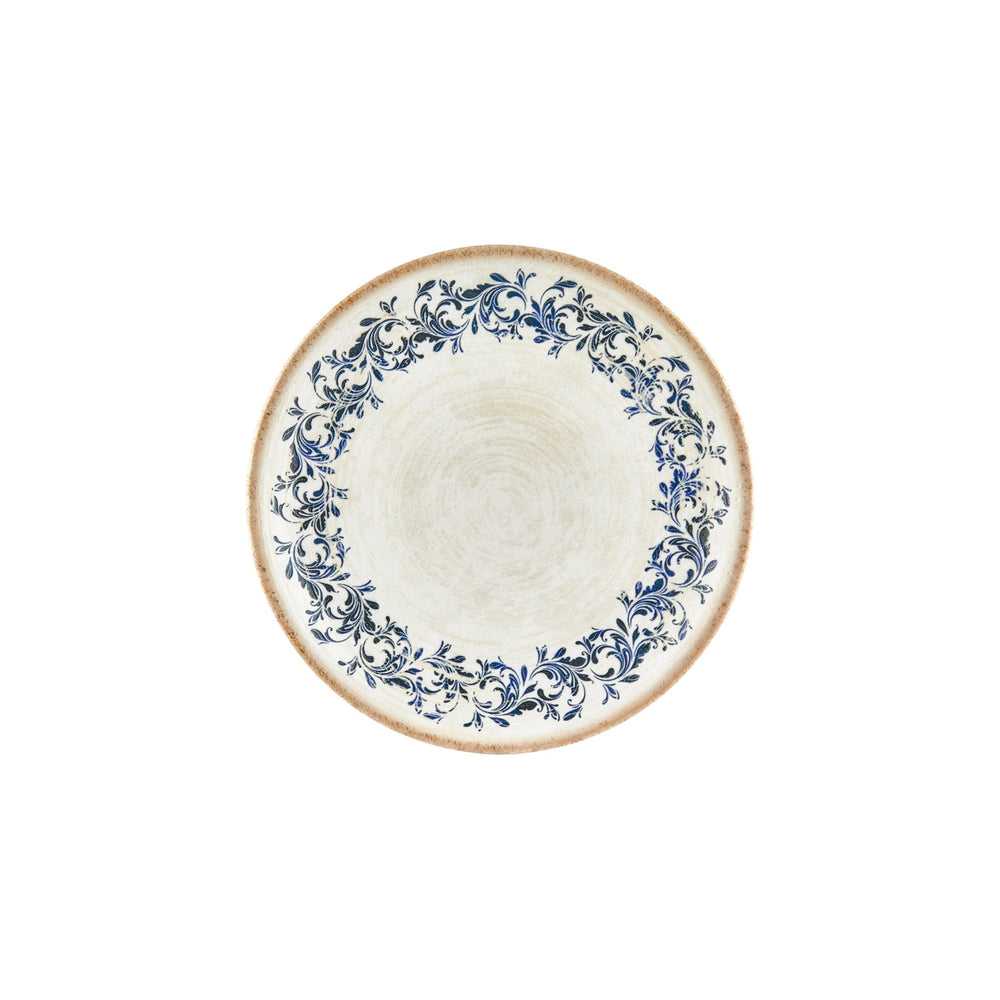 Kario dia.9.75" Round Blue Vitrified Plate