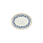 Kario 9.75" x 7.5" x h:0" Oval Blue Vitrified Plate