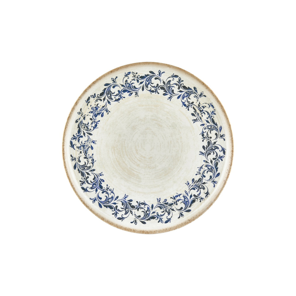 Kario dia.10.75" Round Blue Vitrified Plate