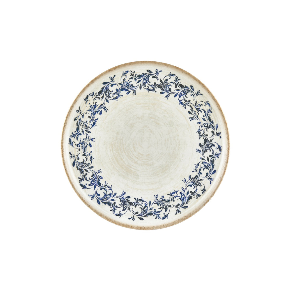 Kario dia.10.75" Round Blue Vitrified Plate