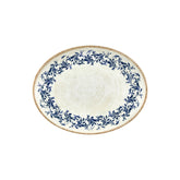 Kario 12.25" x 9.5" x h:1" Oval Blue Vitrified Platter