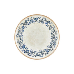 Kario dia.12.5" x 12.5" Round Blue Vitrified Pizza Plate