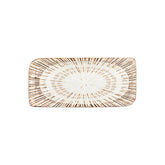 Legna 14.25" x 6.5" x h:0" Rectangular Red Vitrified Platter