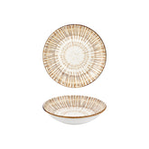 Legna dia.9" h:0" 34 oz. Round Red Vitrified Deep Plate