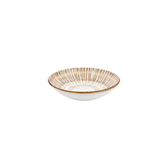 Legna dia.9" h:1.75" 34 oz. Round Red Vitrified Deep Plate