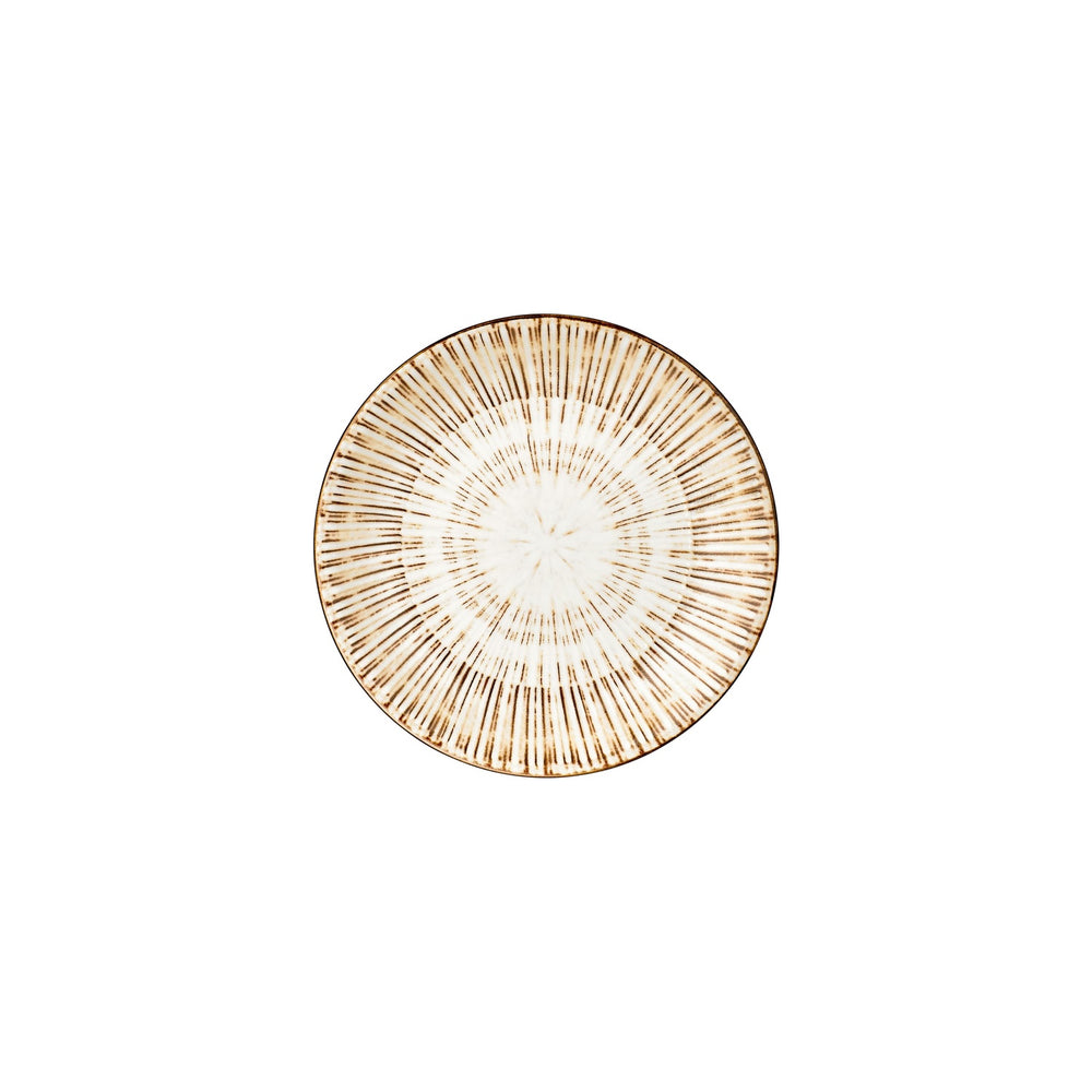 Legna dia.9" h:1.75" 34 oz. Round Red Vitrified Deep Plate