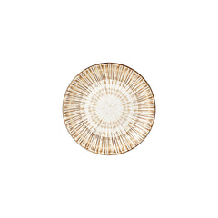 Legna dia.9" h:1.75" 34 oz. Round Red Vitrified Deep Plate