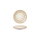 Legna dia.3.5" h:0.75" 2 oz. Round Red Vitrified Deep Plate