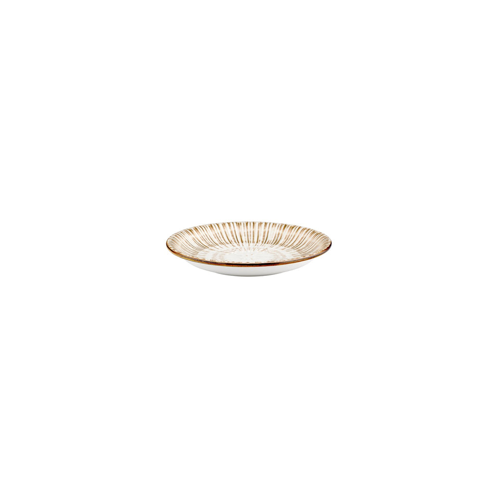 Legna dia.3.5" h:0.75" 2 oz. Round Red Vitrified Deep Plate