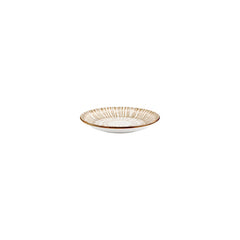 Legna dia.3.5" h:0.75" 2 oz. Round Red Vitrified Deep Plate