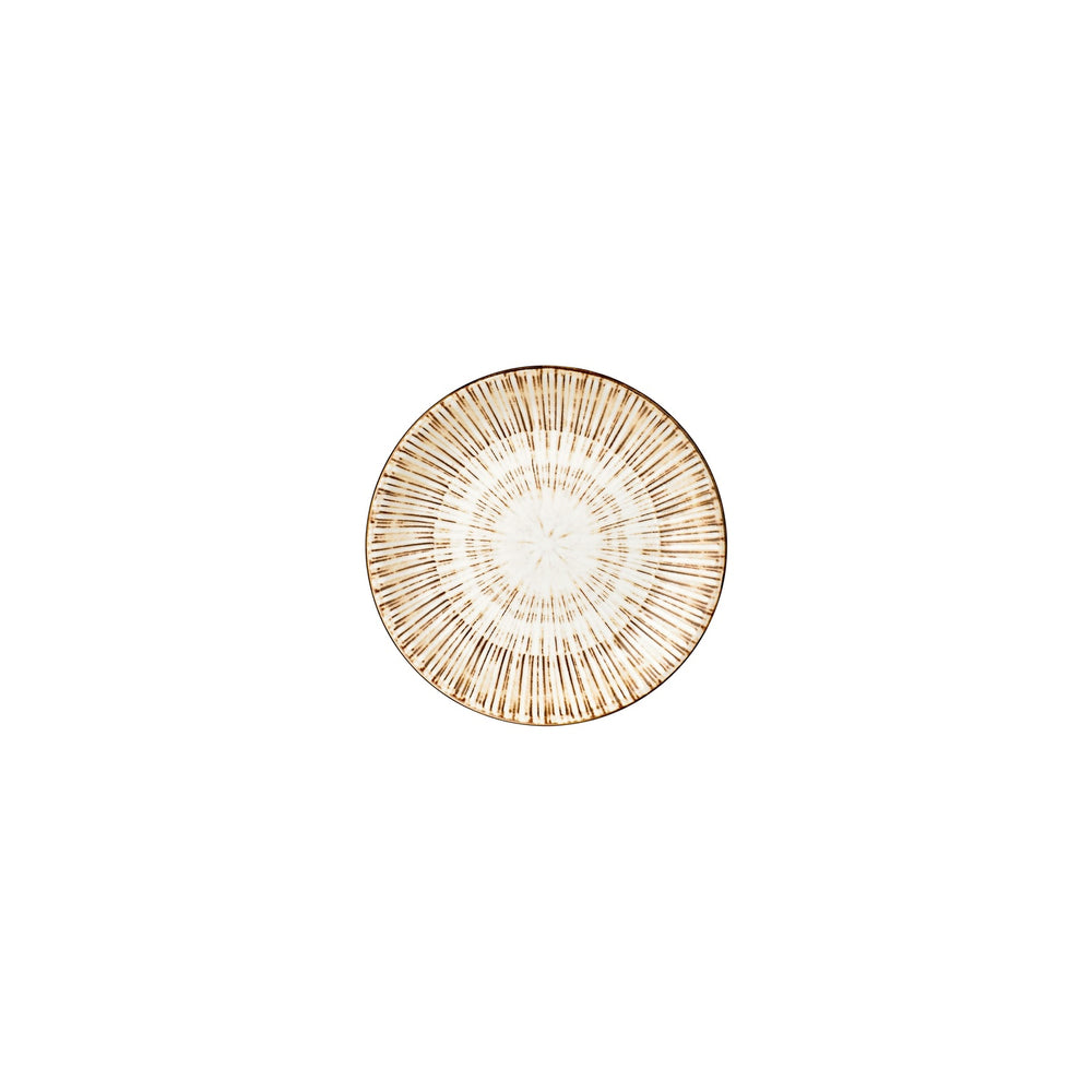 Legna dia.5" h:1" 5 oz. Round Red Vitrified Deep Plate