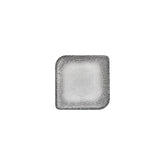 Luna 6" x 6" Square Gray Vitrified Plate