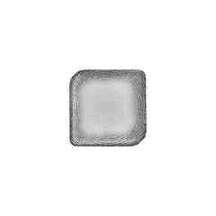 Luna 7.5" x 7.5" Square Gray Vitrified Plate