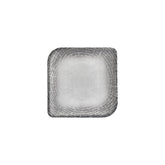 Luna 9" x 9" Square Gray Vitrified Plate