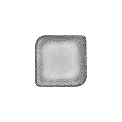 Luna 8.75" x 8.75" Square Gray Vitrified Plate