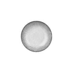 Luna dia.9" h:1.75" 34 oz. Round Gray Vitrified Deep Plate