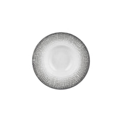 Luna dia.9.75" h:2" 14 oz. Round Gray Vitrified Deep Plate