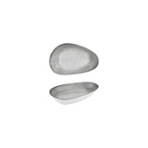 Luna 6.25" x 4" x h:0" Organic Gray Vitrified Platter