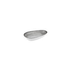 Luna 6.25" x 4" x h:1.25" Organic Gray Vitrified Platter