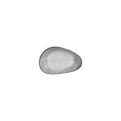 Luna 7.5" x 4.75" x h:1.5" Organic Gray Vitrified Platter