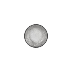 Luna dia.4.25" h:1" 3 oz. Round Gray Vitrified Deep Plate