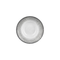 Luna dia.9.75" h:2.25" 14 oz. Round Gray Vitrified Deep Plate