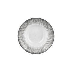 Luna dia.10.75" h:2.5" 17 oz. Round Gray Vitrified Deep Plate