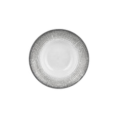 Luna dia.10.75" h:2.5" 17 oz. Round Gray Vitrified Deep Plate