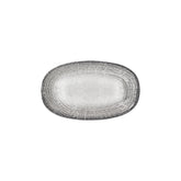 Luna 11.5" x 7" x h:0" Oval Gray Vitrified Platter
