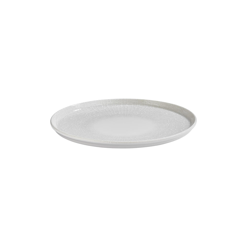 Illusion dia.12.5" x 12.5" Round Blue Vitrified Pizza Plate