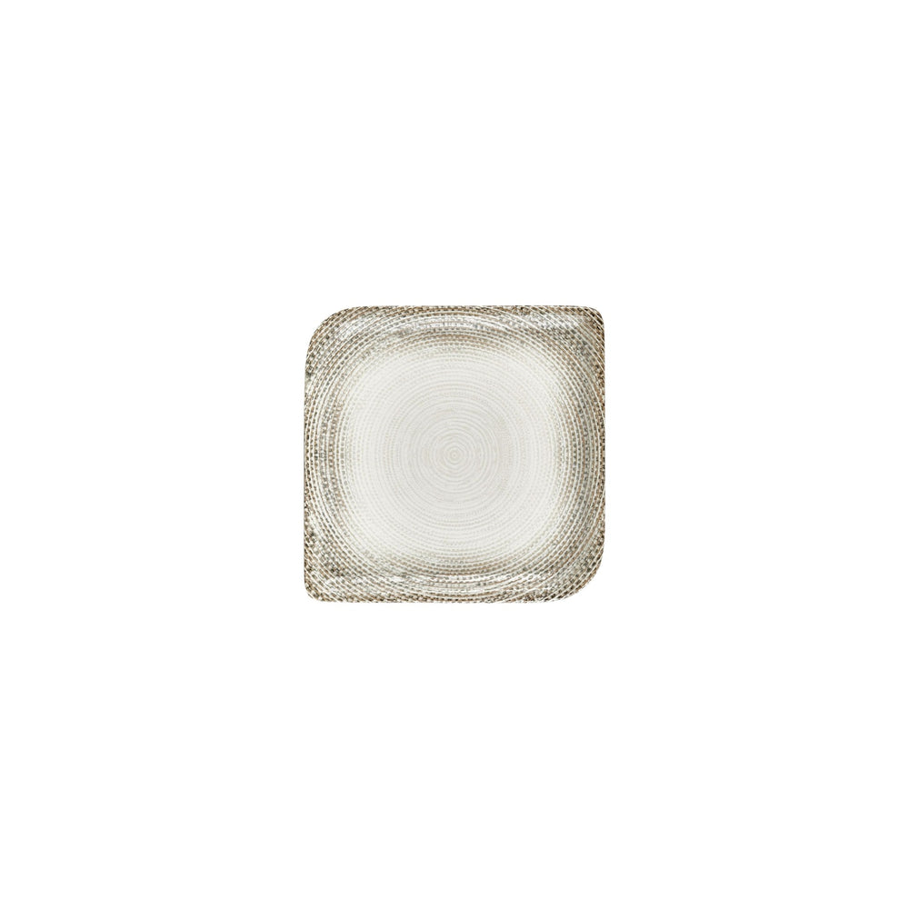 Misis 6" x 6" Square Brown Vitrified Plate