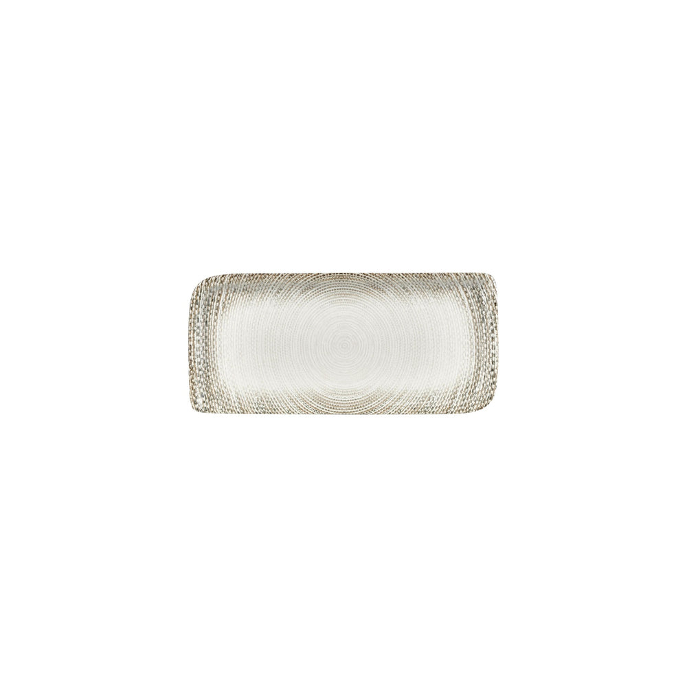 Misis 9.5" x 6" Rectangular Brown Vitrified Plate