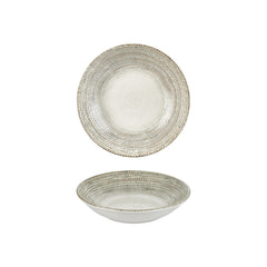 Misis dia.9" h:1.75" 34 oz. Round Brown Vitrified Deep Plate