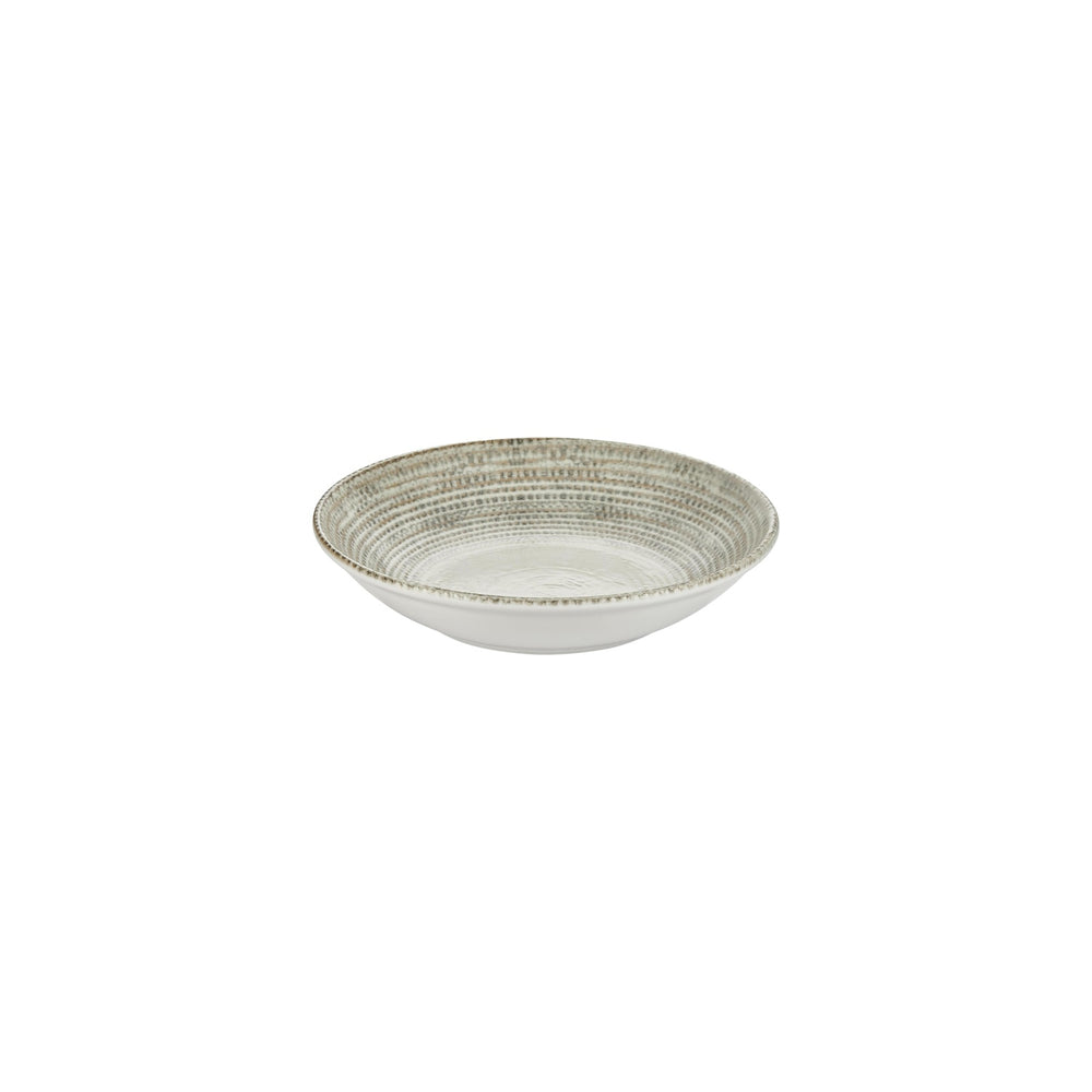 Misis dia.9" h:1.75" 34 oz. Round Brown Vitrified Deep Plate