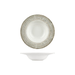Misis dia.9.75" h:2" 14 oz. Round Brown Vitrified Deep Plate