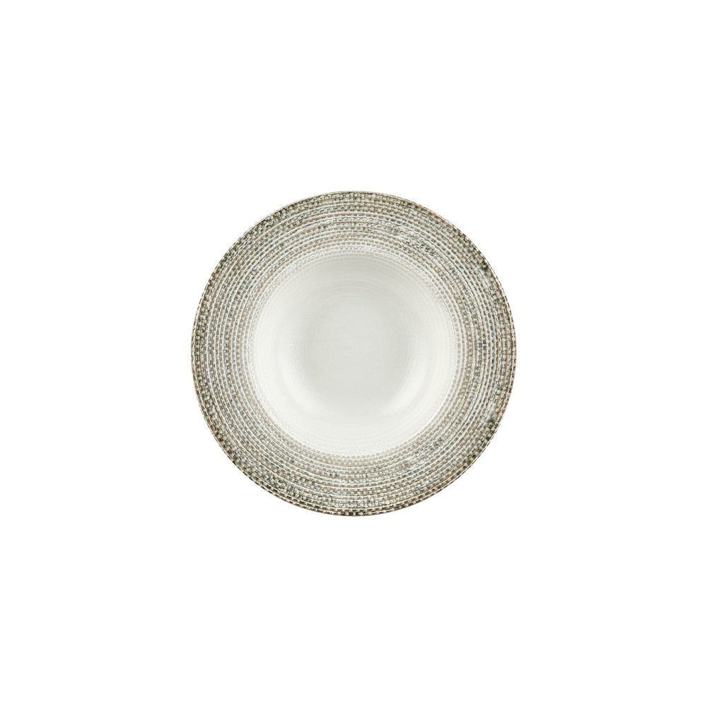 Misis dia.9.75" h:2" 14 oz. Round Brown Vitrified Deep Plate