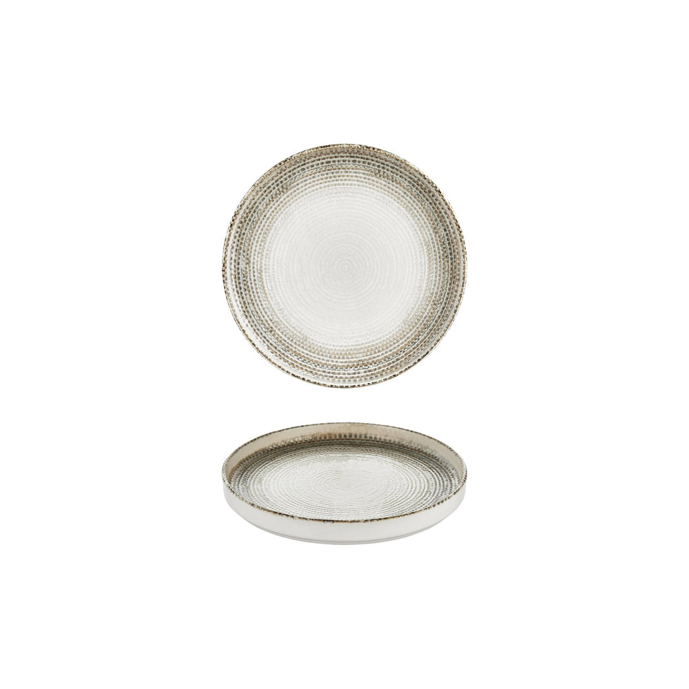 Misis dia.7.5" Round Brown Vitrified Plate