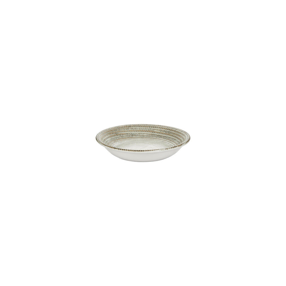 Misis dia.3.5" h:0.75" 2 oz. Round Brown Vitrified Deep Plate