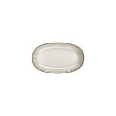 Misis 9.5" x 5.75" x h:1" Oval Brown Vitrified Platter